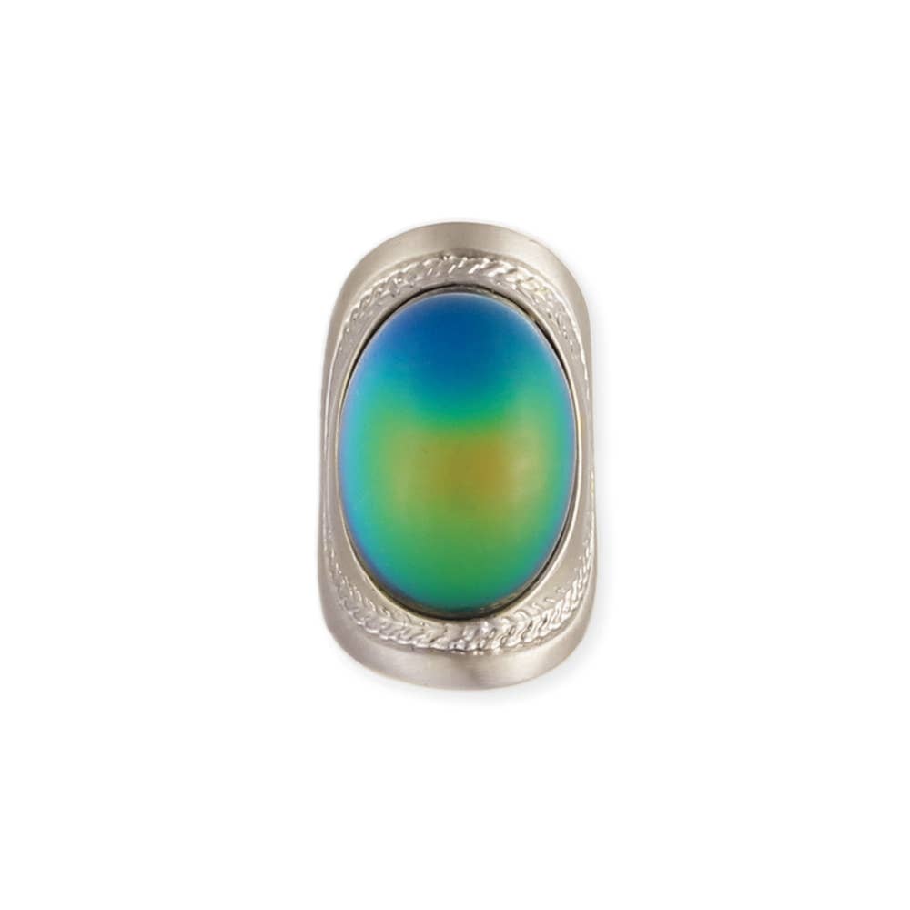 ZAD - Wholesale Cocktail/Statement Ring - Wide Silver Mood Ring1