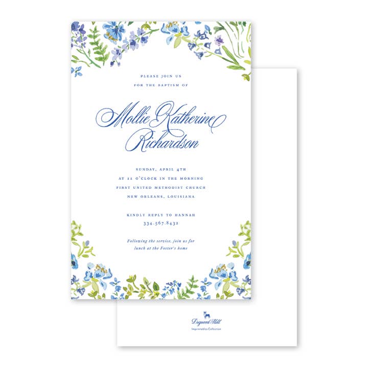 Convite em caixa Hampton por atacado de Dogwood Hill