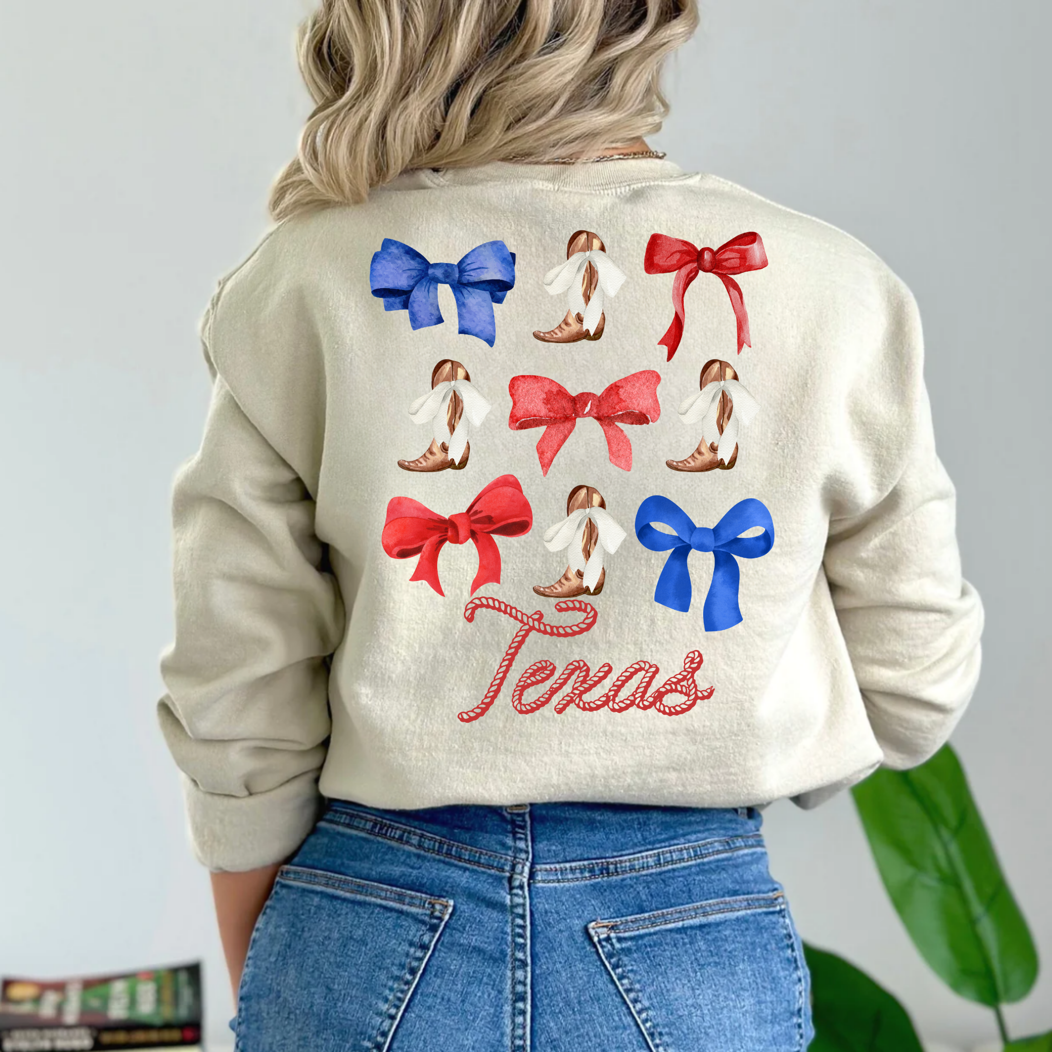 TEELUX - Venta al por mayor Papel transfer para sublimación - Botas y lazos Texas (camisa no incluida), película transparente transferida3