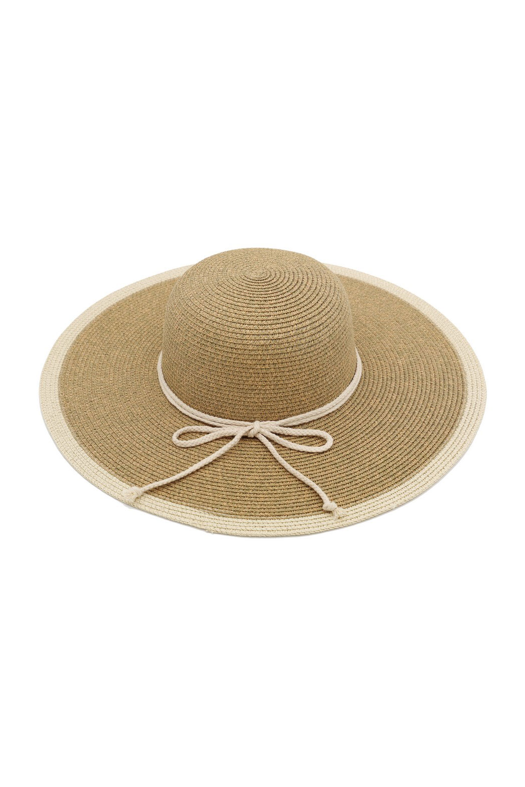 Embellish Your Life - Wholesale Straw Hat - Women's - Rope Bow Band Straw Sun Hat0