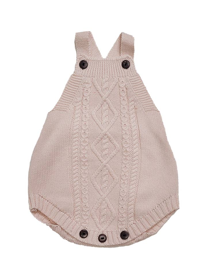 OLIVE & CRADLE - Wholesale Bodysuit (Non-Footed) - Baby - Hailey Cable Knitted Romper