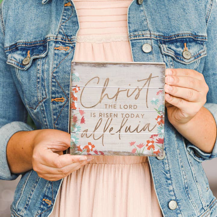 Sincere Surroundings – wholesale Wall sign – Christ Alleluia - Perfect Pallet Petites8