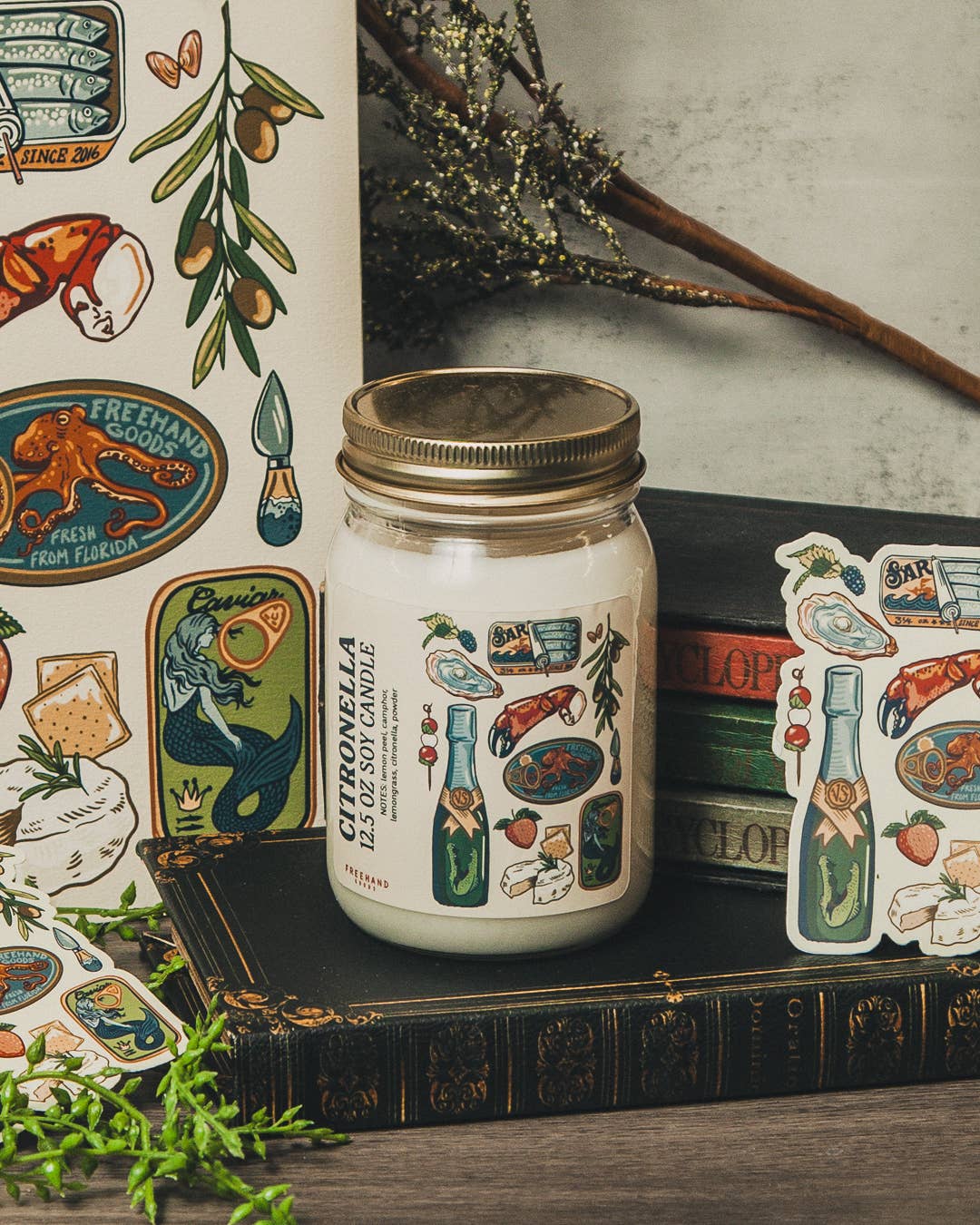 Freehand Goods - Wholesale Jar/Filled Candle - Citronella Soy Candle4