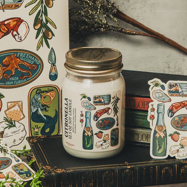 Freehand Goods - Wholesale Jar/Filled Candle - Citronella Soy Candle4