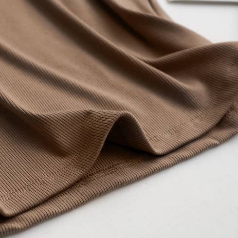 HIDDENBRAND - Wholesale Tank Top - Women's - Essential Basic Rib Soft tank top w built in bra13