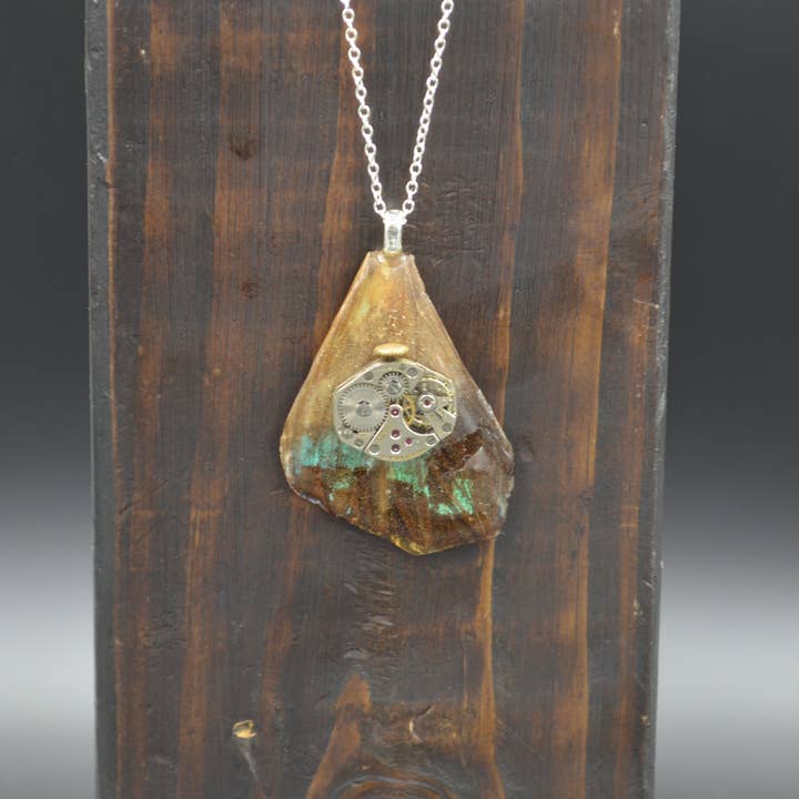 Blå Morpho-vinge med bevægelse for engroshandel hos Antiquarian Couture