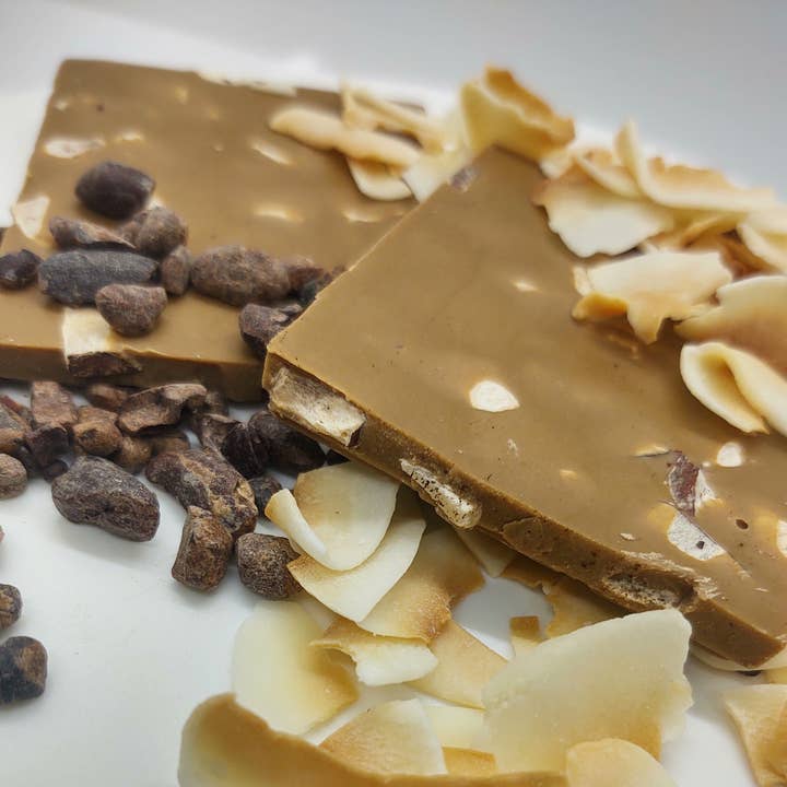 Simplicity Chocolate – Großhandel Schokoriegel – Mokka Schokolade mit gerösteter Kokosnuss