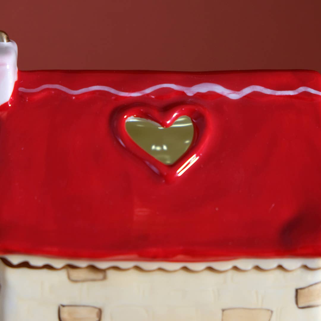 Blue Sky Clayworks – Engroshandel Lyseholder – RØD ROSE HYTTE LILLE LYS HUS4