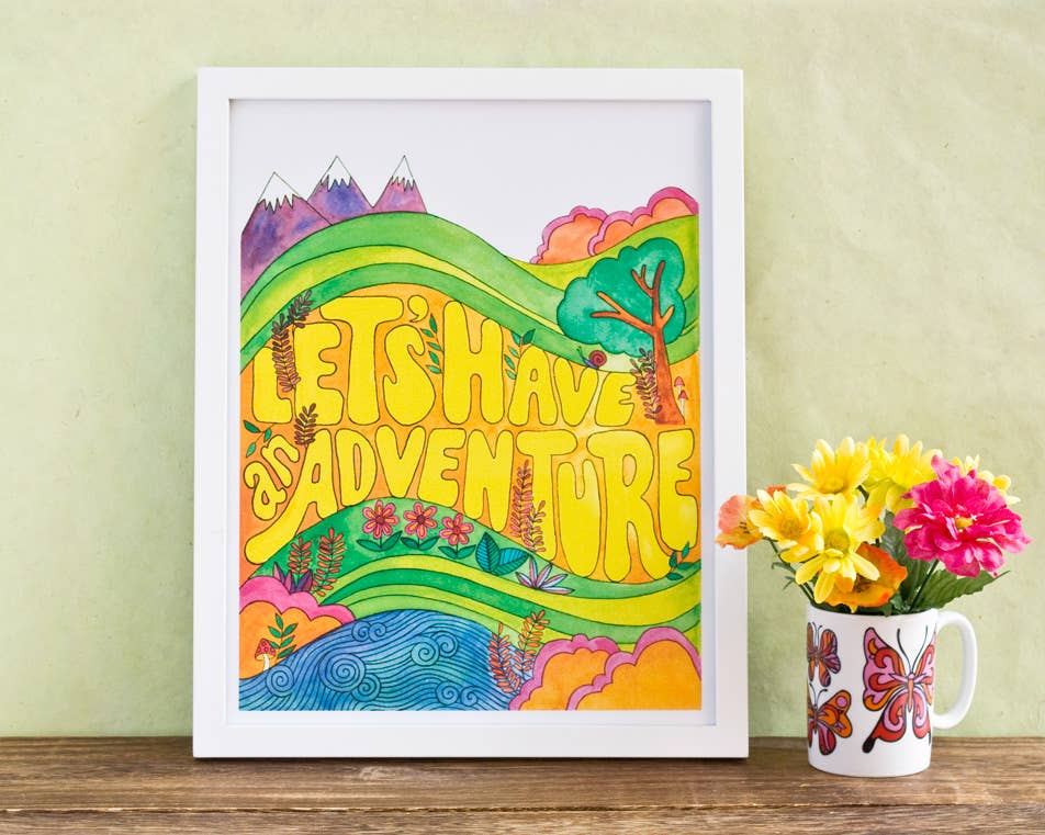 Rachel Beyer - Wholesale Art Print - Let's Have An Adventure Art Print1