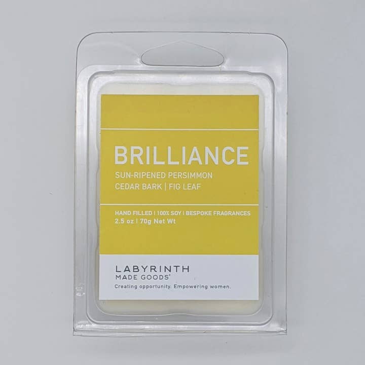 100 % Soy Brilliance Wax Melt for wholesale by Labyrinth Made Goods