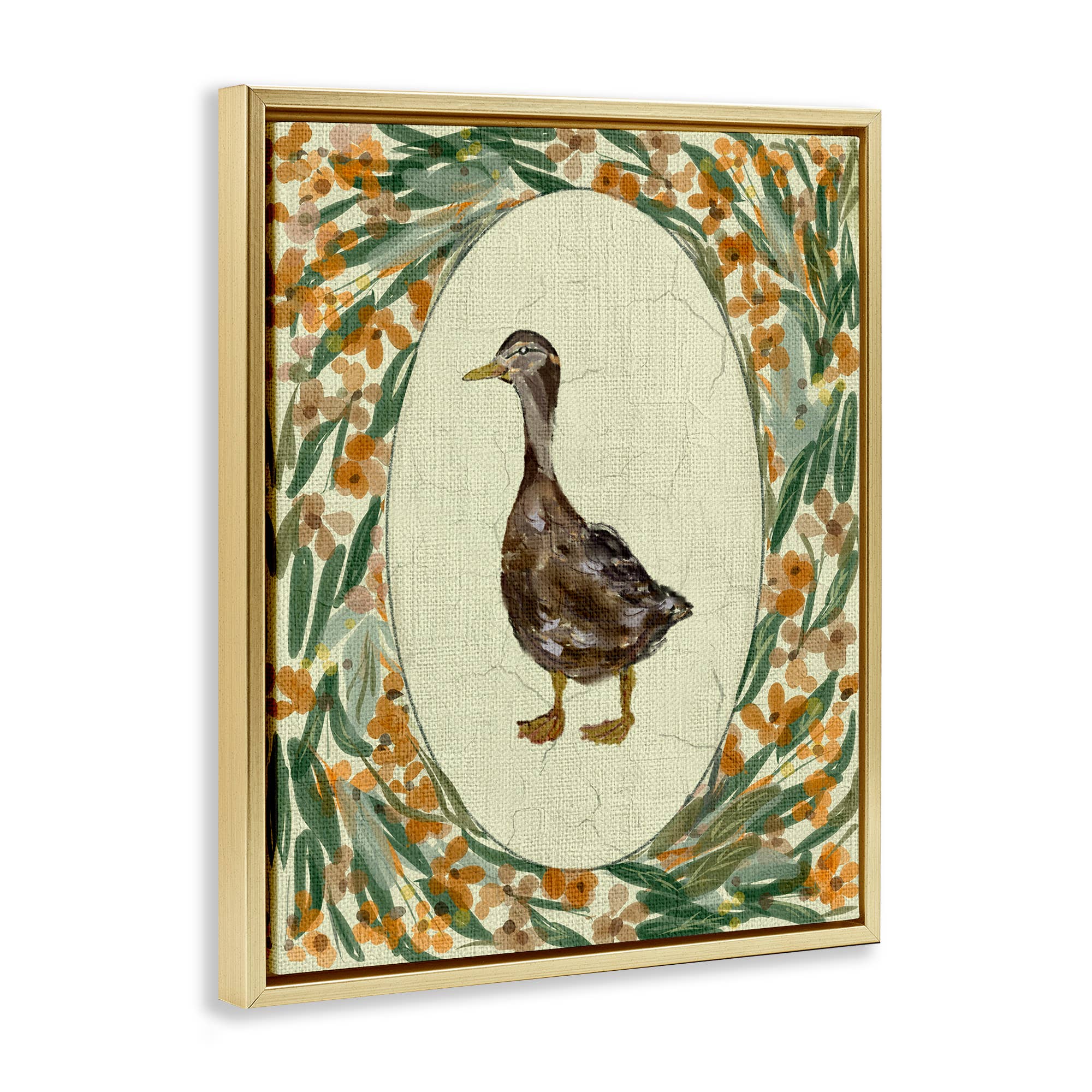 Stupell Industries – wholesale Wall sign – Traditional Floral Duck Portrait - Framed Wall Art17