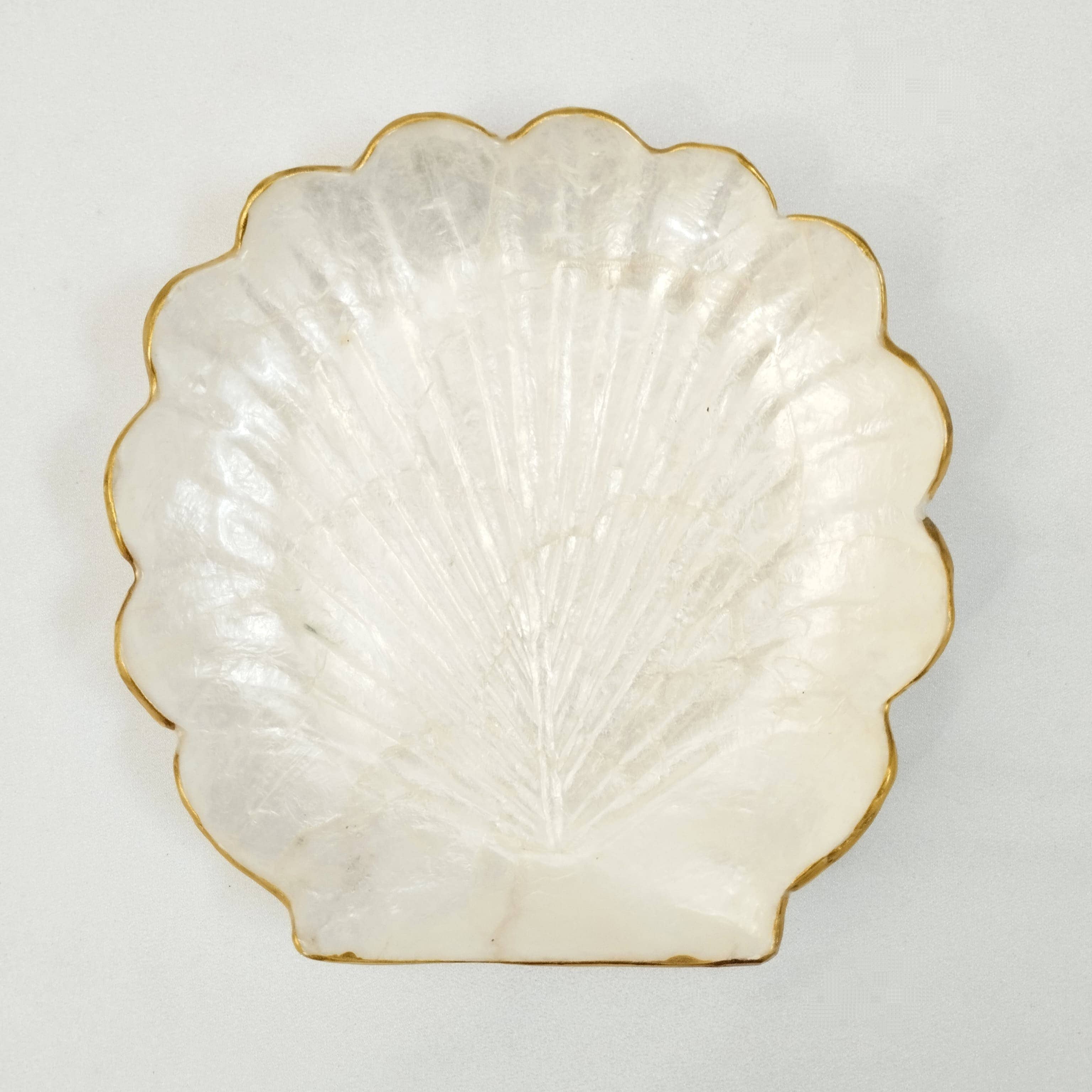 FERN – wholesale Smyckesfat – Dekorativ fat i snäckform med guldrand - Mutiara Line1