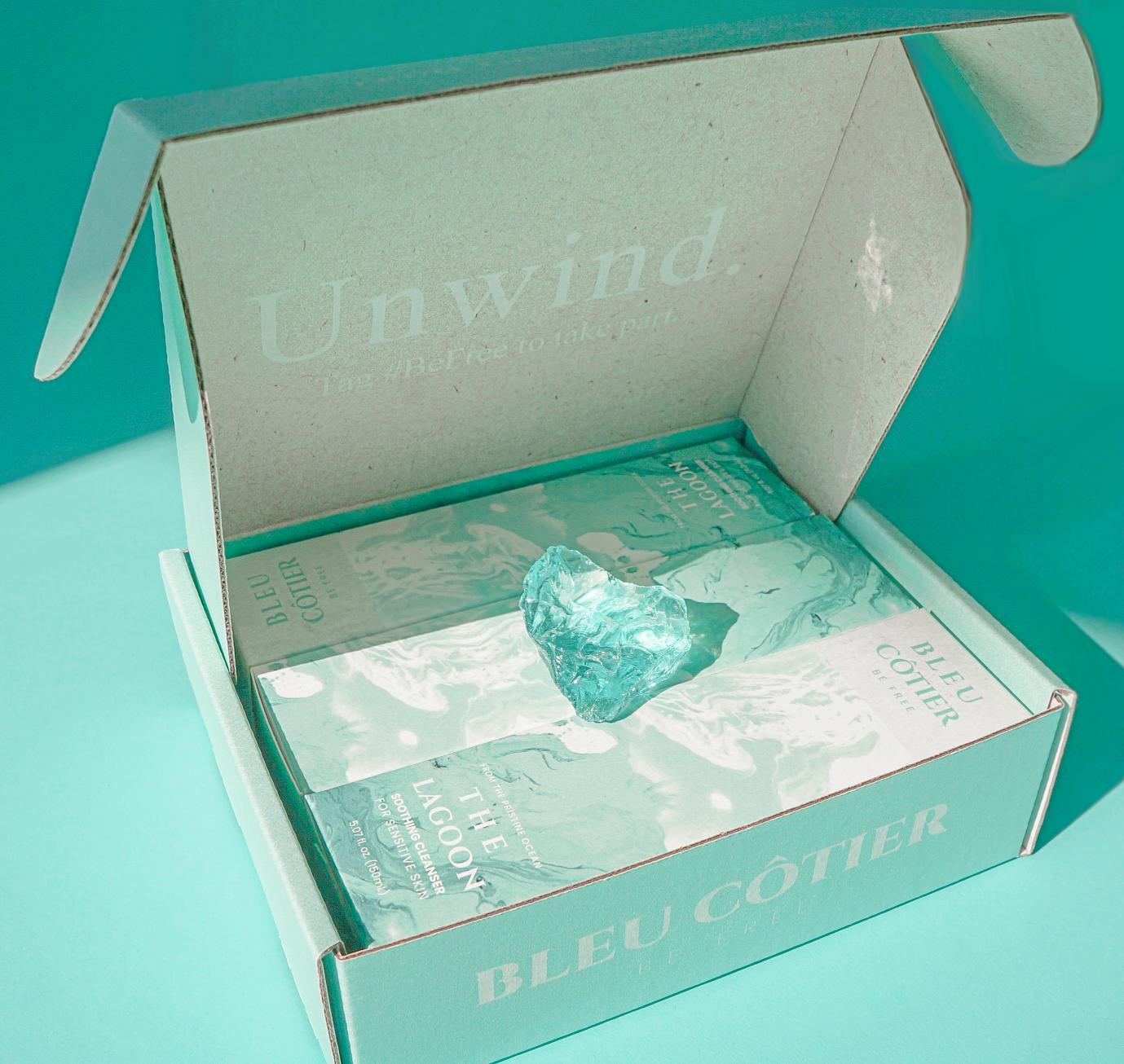 BLEU COTIER USA - Wholesale Bath & Body Set - Turquoise Beach Spa Gift Box3
