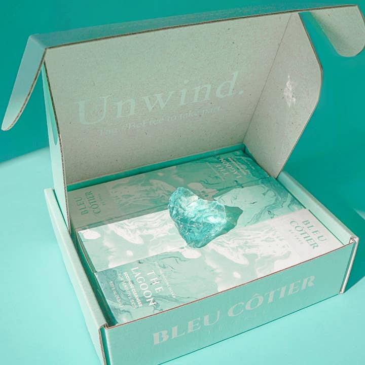 BLEU COTIER USA - Wholesale Bath & Body Set - Turquoise Beach Spa Gift Box3