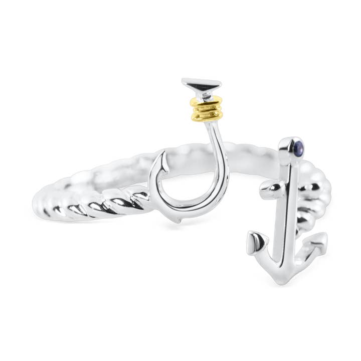 Anneau de dérivation d'ancrage pour la vente par Nau-T-Girl Jewelry