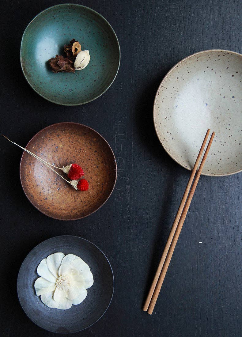 Gohobi （We cover U.S. import duties） – wholesale Dinner plate – Gohobi Jiutu Coarse Pottery Plate16