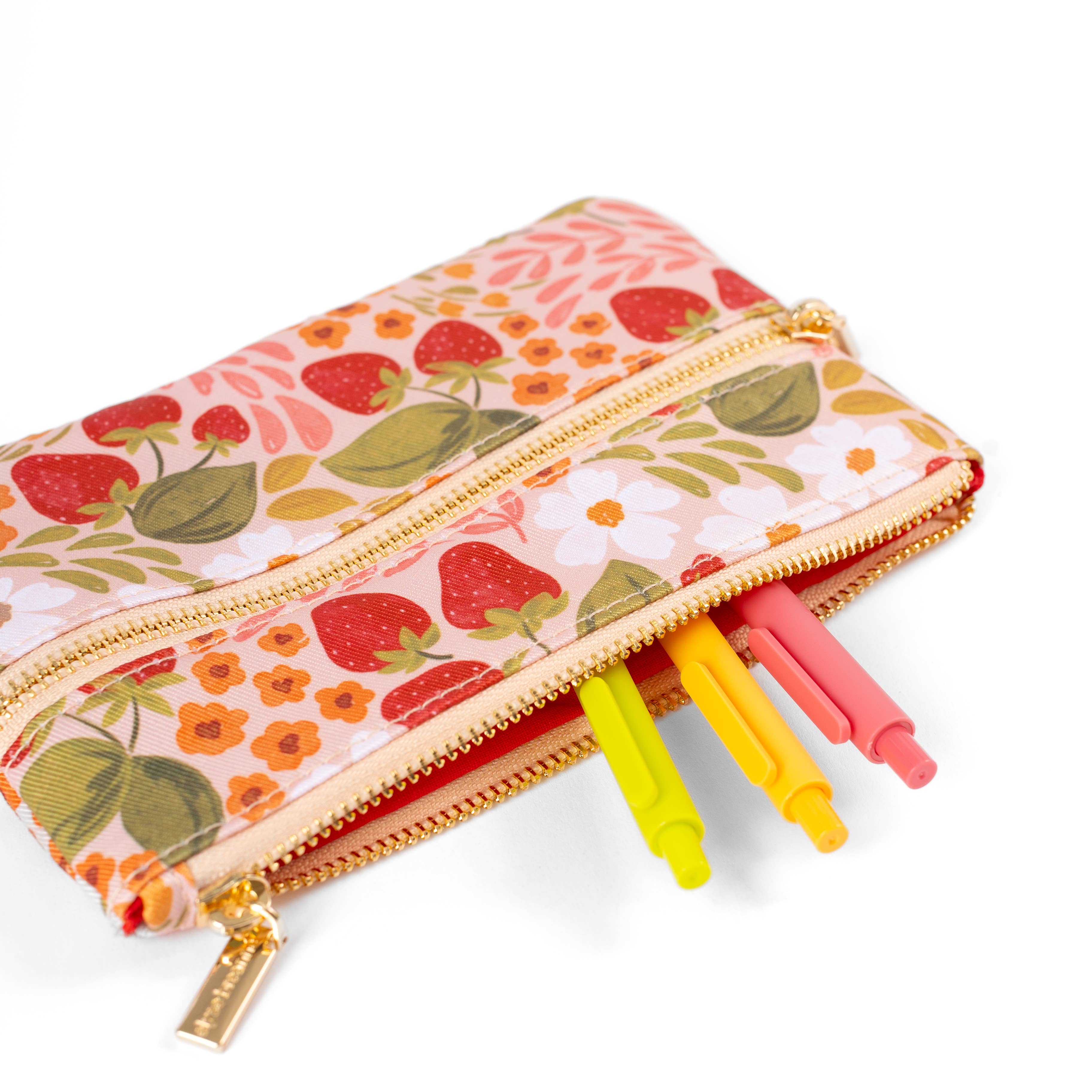 Elyse Breanne Design - Wholesale Pencil Case/Pouch - Strawberry Patch Pencil Pouch2