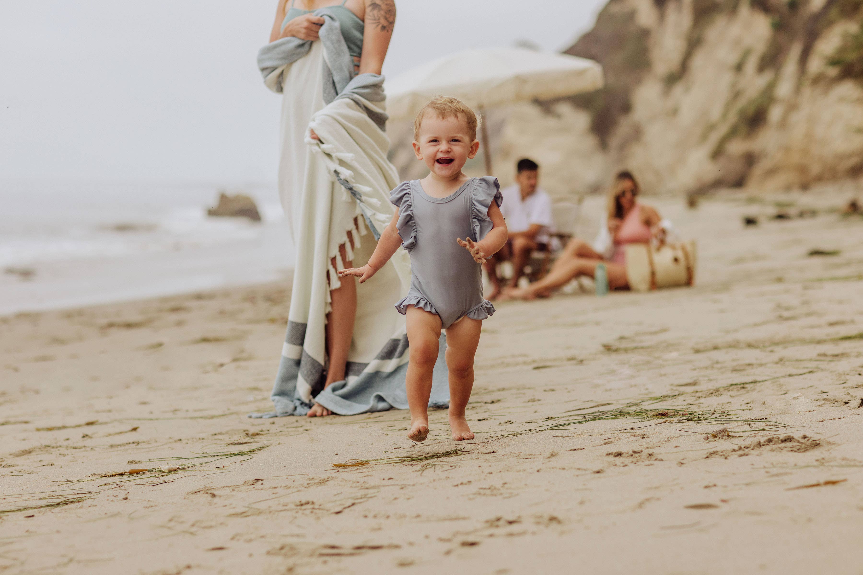 Beach State Oceanside Beach Blanket - High Tide Stripe for wholesale on Faire10