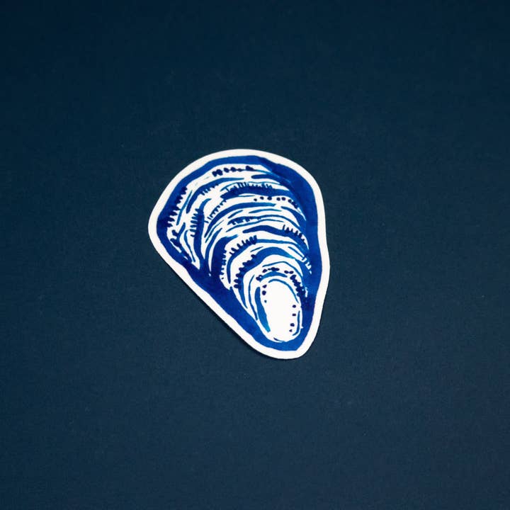 Oyster - Vinyl Sticker for wholesale by Fish-Eyed by Gabrielle Jolie