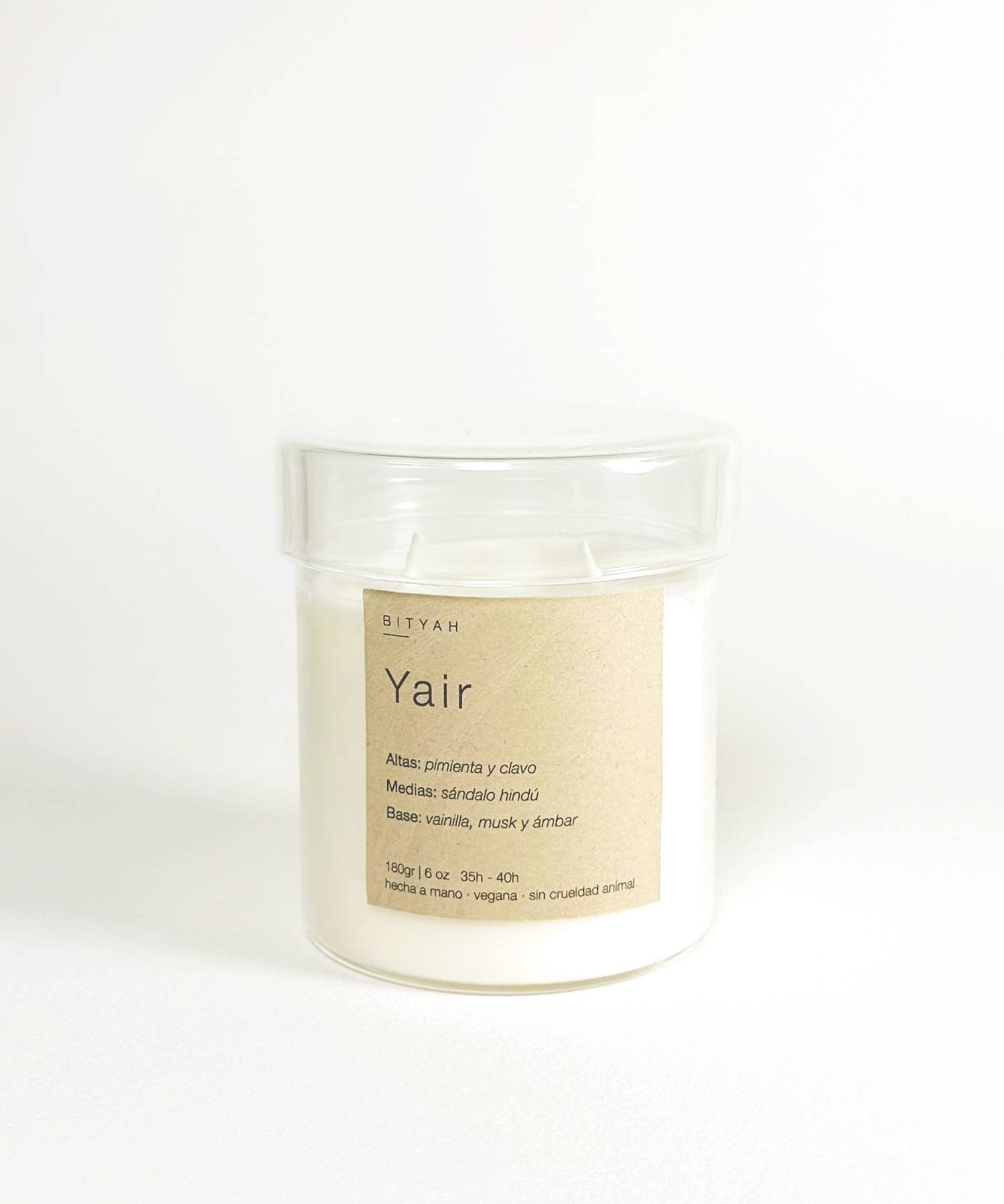 B I T Y A H - Vente Bougie en bocal - Bougie parfumée Yair : boisée et orientale1