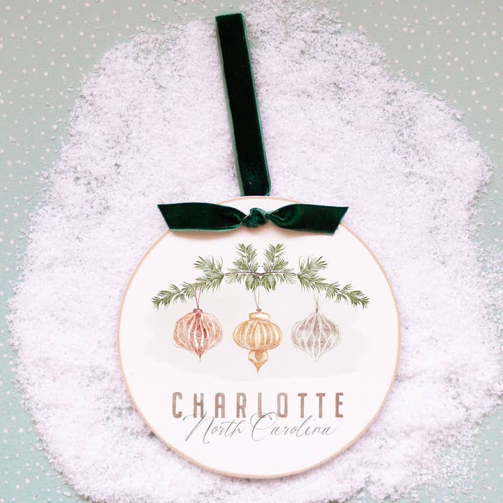 Custom Ornament, Holiday Ornament , Customizable, Ornament for wholesale by Love Local