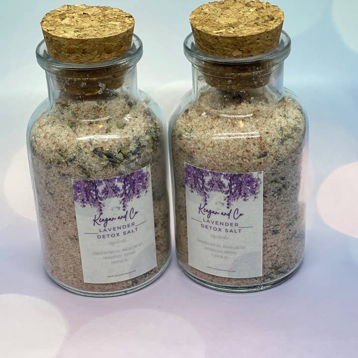 Lavender Detox Salts for wholesale by Keagan and Co