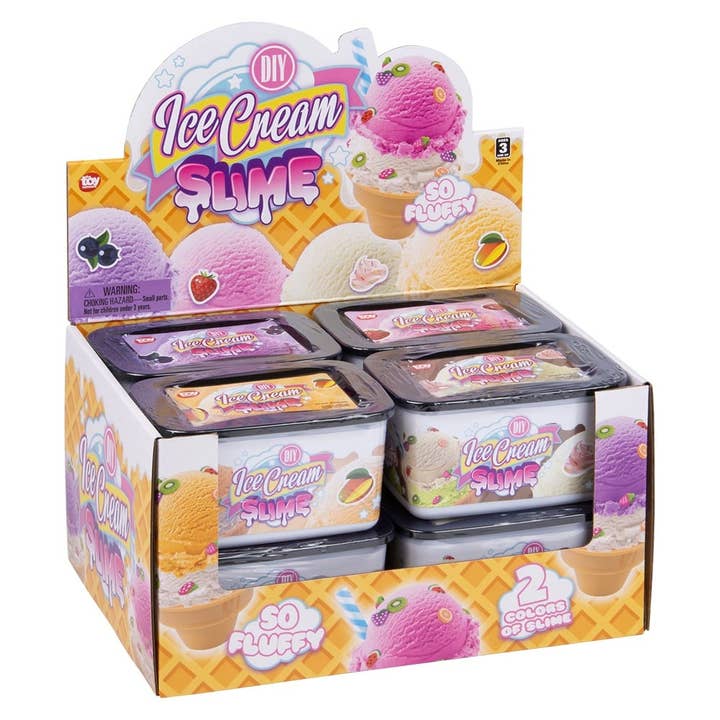 La Luna Bella - Toys - Wholesale Classic Toy - Kids - 4.75" DIY Ice Cream Slime 8ct - LLB Toys6