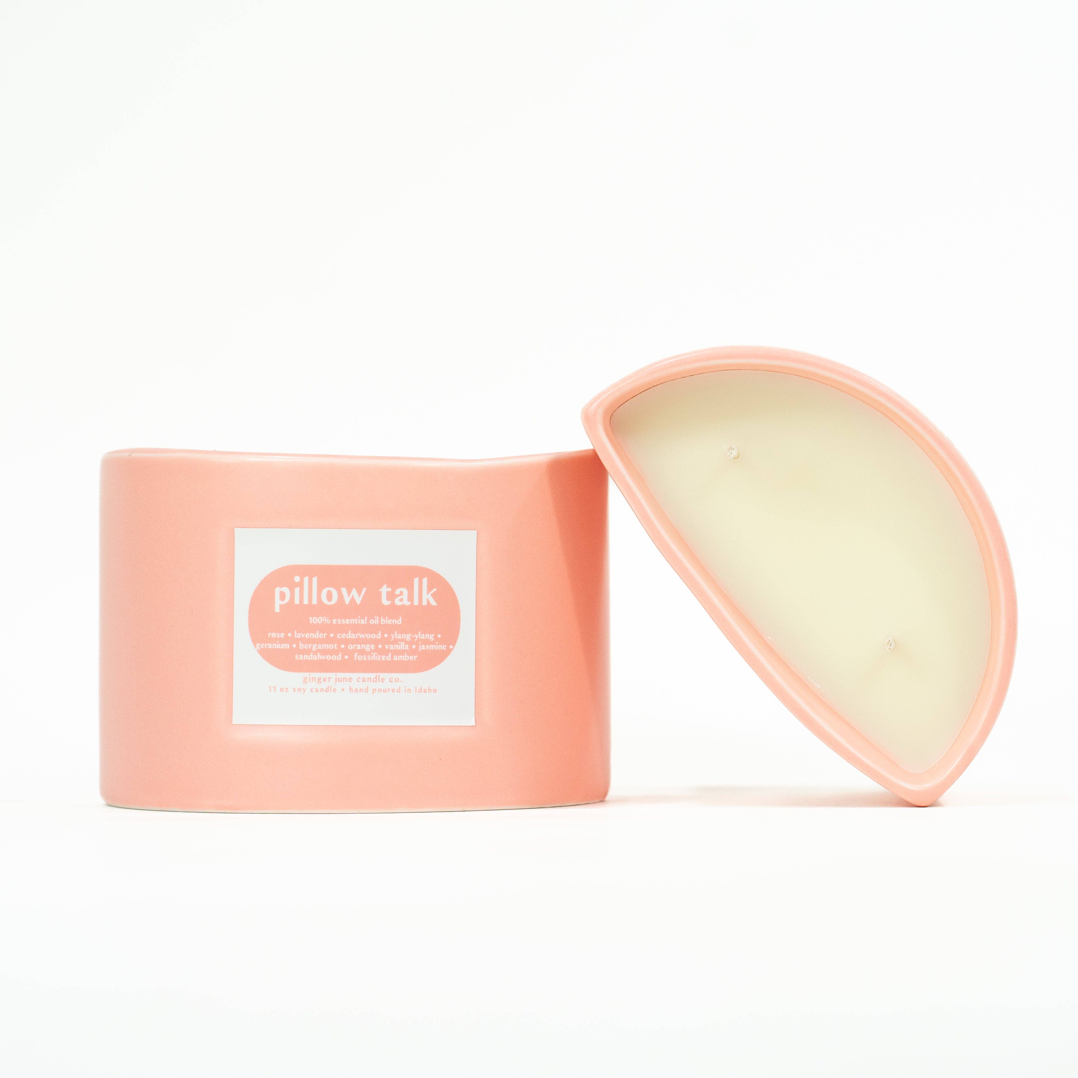 Ginger June Candle Co. - Venta al por mayor Velas en tarros - vela de media luna • 11 oz • 100% aceite esencial • 5 fragancias opti3