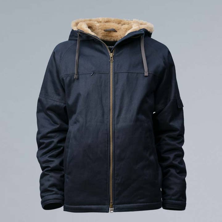 EcoEGreenLife - Wholesale Jacket - Men's - Hemp Jacket Men's BLUE S-XXXL