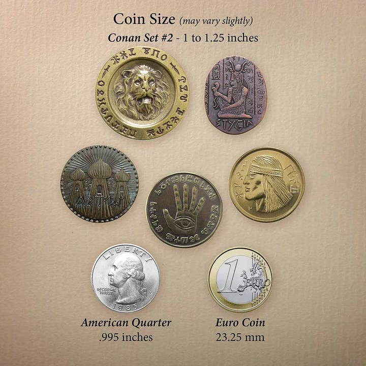Shire Post Mint - Wholesale Keepsake Coin/Token - Conan Set #2 - Deluxe Set of Five Coins
