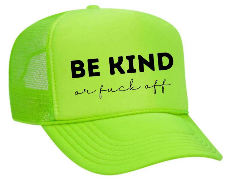 Inappropriate Trucker Hats - Wholesale Trucker Hat - Unisex - Be Kind or F*ck Off Trucker Hat21