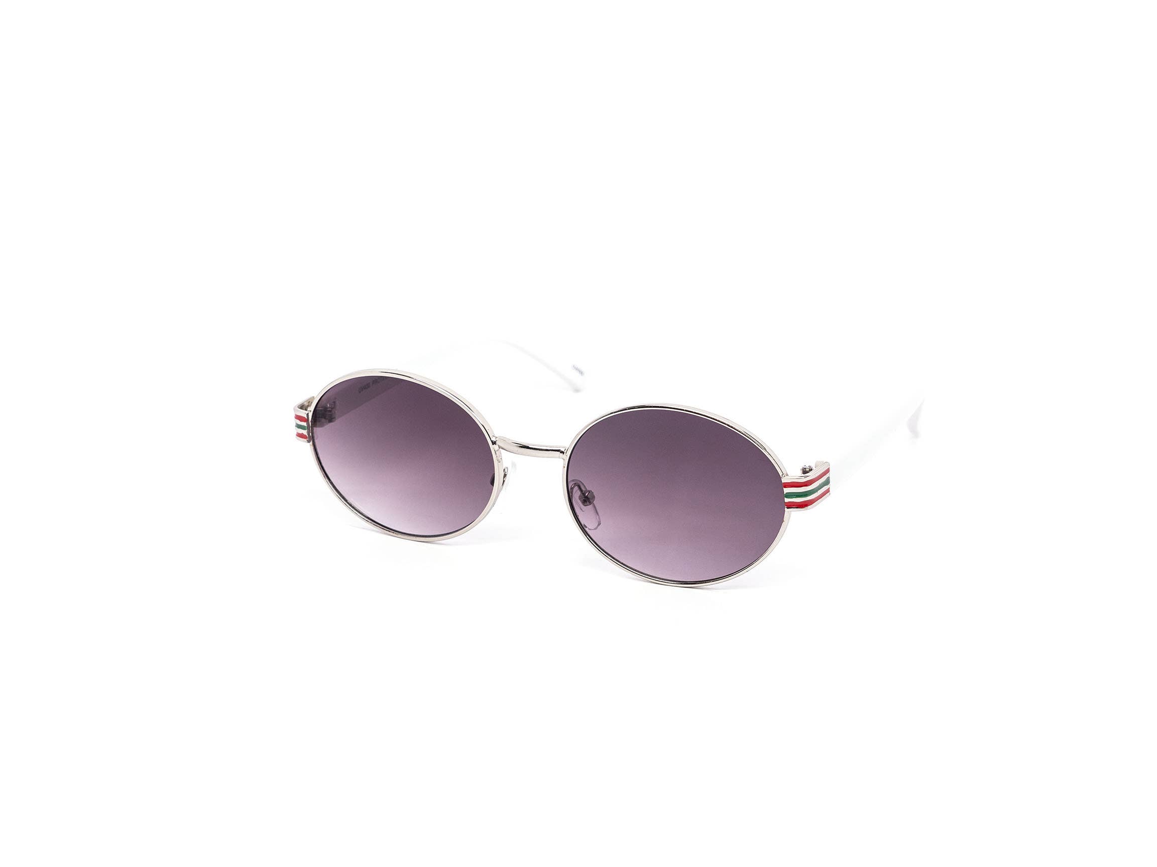 Still Friday - Wholesale Sunglasses - Women's - Eurovision Gold and Silver Oval Metal Sunglasses8
