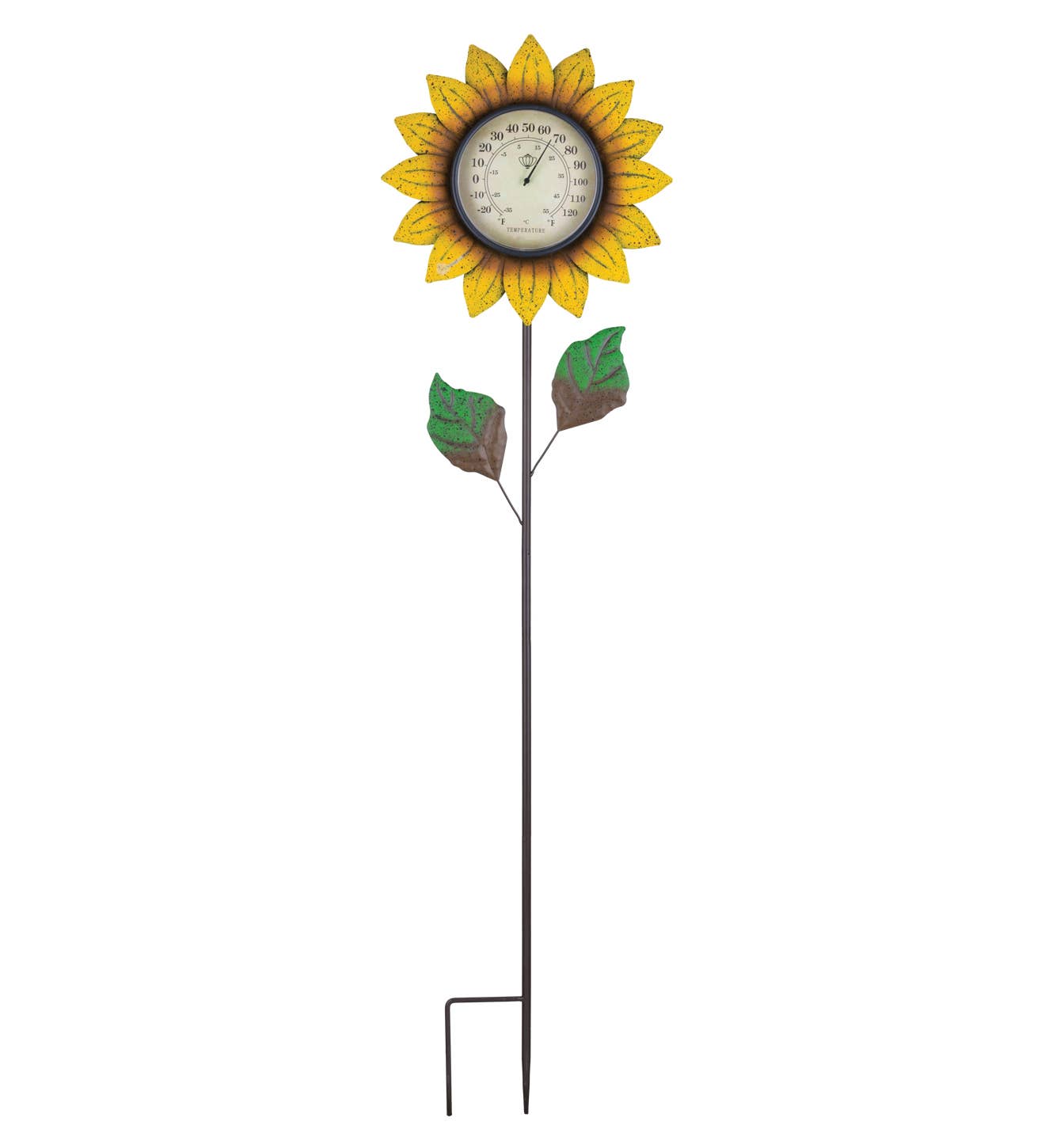 Regal Art & Gift - Wholesale Garden/Lawn Stake - Flower Thermometer Stake - Yellow1