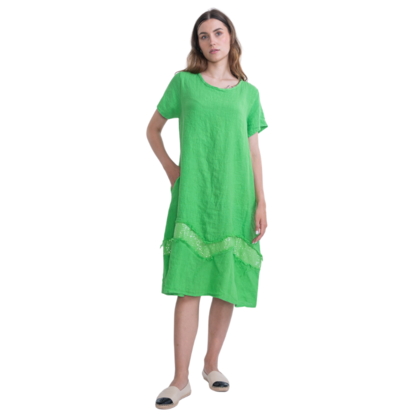 VeraMay - Wholesale Dress – Women's - 2942 Mela Vera May Italian Linen Dress0