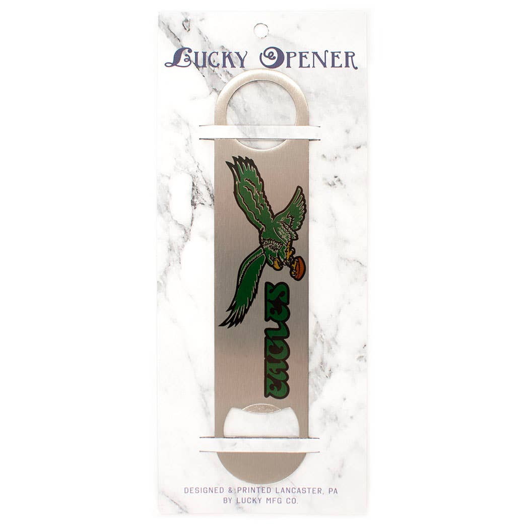 Lucky Mfg. Co. – Großhandel Flaschenöffner/Korkenzieher – Philadelphia Eagles mit Vogel-Flaschenöffner1