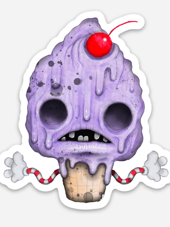 Ice Cream Sticker for wholesale by Creeptoons