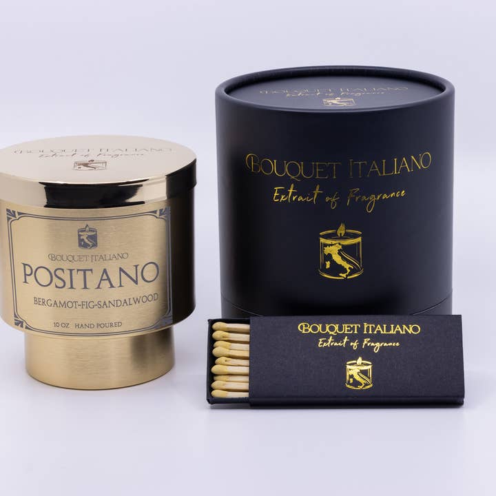 BouquetItaliano – Großhandel Kerze im Glas / gefüllte Kerze – Positano Luxus Duftkerze – Italienisch inspiriert2