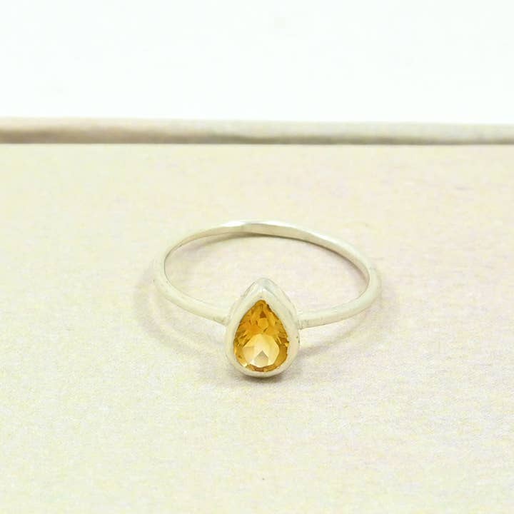 Kinslet Ring Silber - Citrin (3 Stück) für den Großhandel von Schmuckoo Berlin