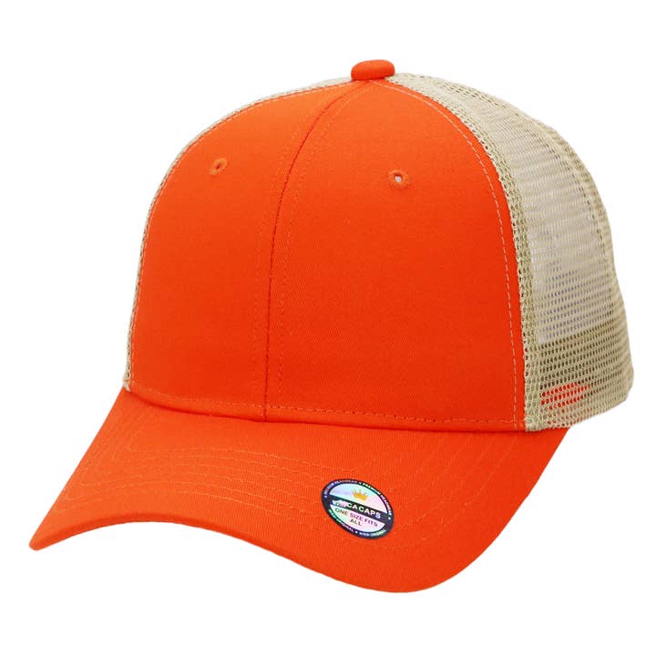 Cap Zone – Großhandel Trucker-Cap – Unisex – Zweifarbige Nylon-Polyester-Strukturierte Sechs-Panel-Trucker-Kappe21