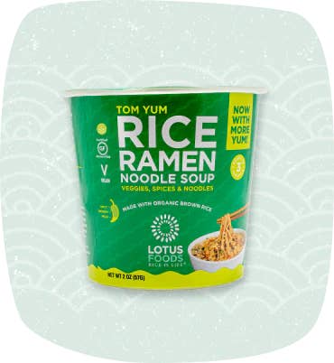 Lotus Foods - Wholesale Ramen - Tom Yum Rice Ramen Noodle Soup - 2oz/6pk