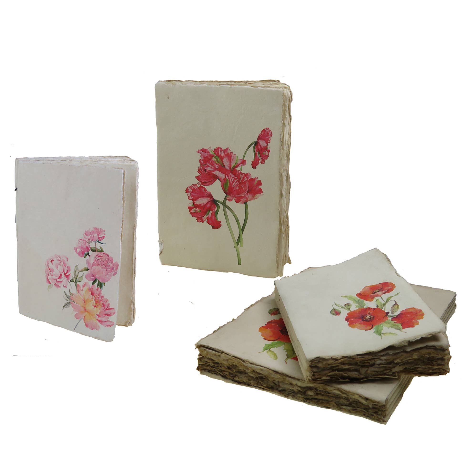 Supplement D'AM - Wholesale Notebook - Parchment paper notebook with flower pattern0
