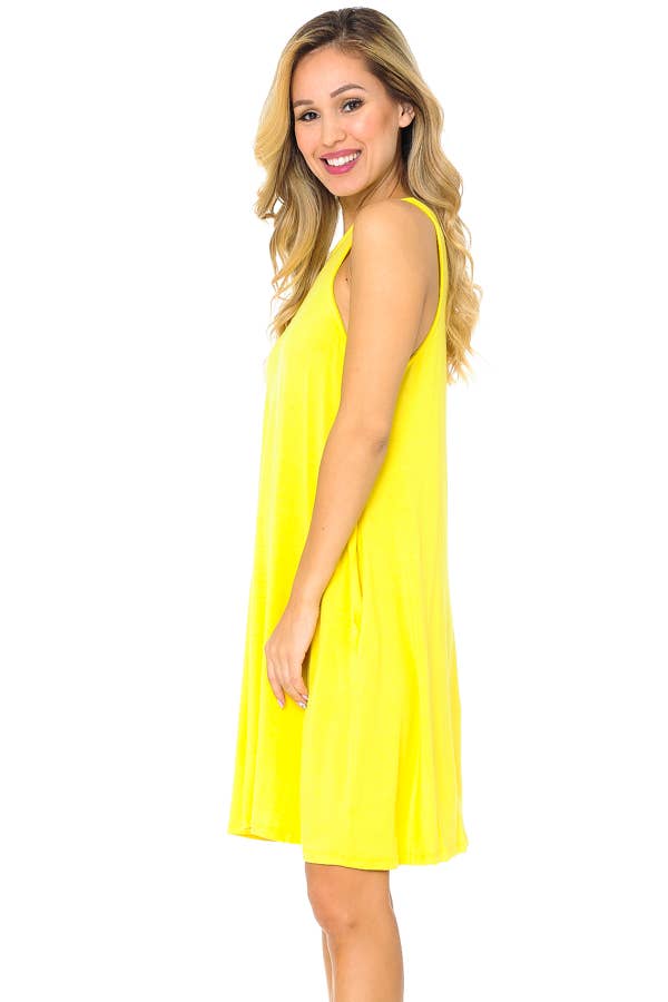 Burgundy Apparel - Wholesale Dress - Women's - TANK DRESS WITH POCKETS18