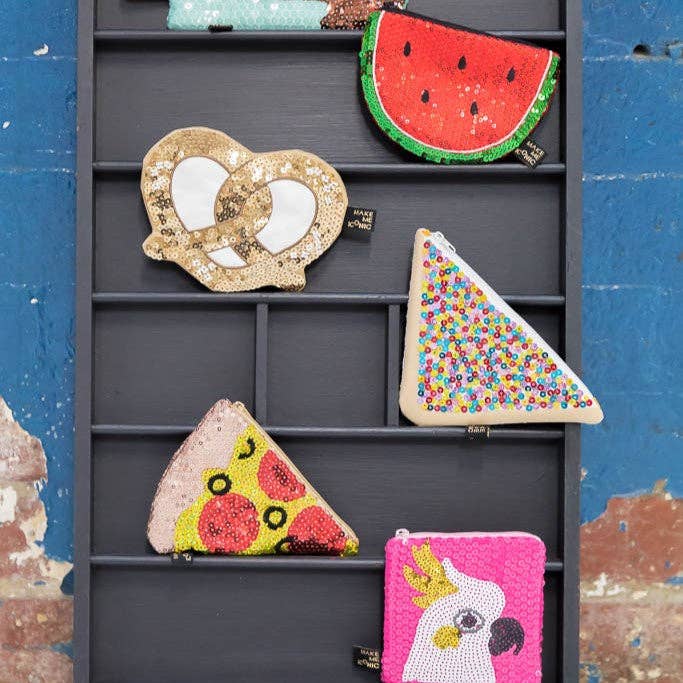 Make Me Iconic - Wholesale Coin purse – Women’s - SEQUIN PURSE - PRETZEL12