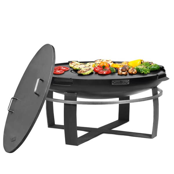 Viking 32" Fire Pit with Grill Plate and Cover Lid for wholesale by Good Directions