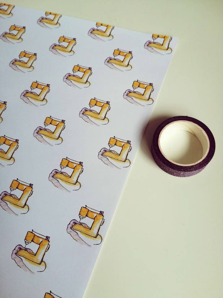 Sew Lovely Gift Wrap for wholesale by Doodle Keg