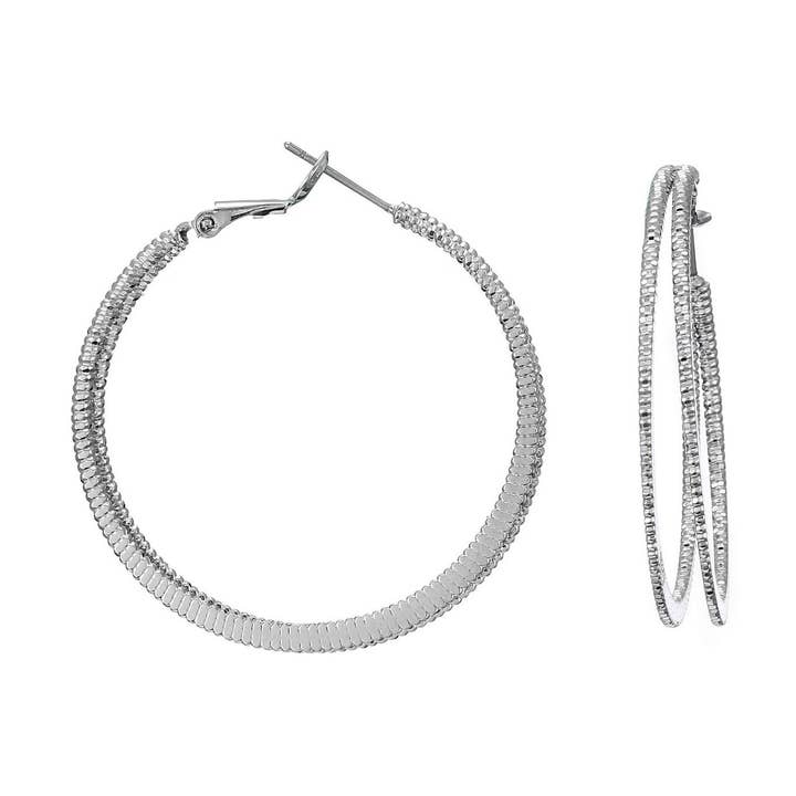 Boucle d'oreille créole Hefina pour la vente par BELLE MISS