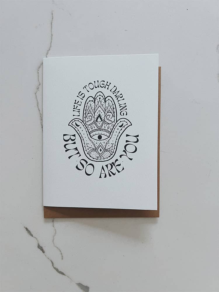 Maddon and Co – Großhandel Ermutigungskarten – Das Leben ist hart Hamsa-Karte2