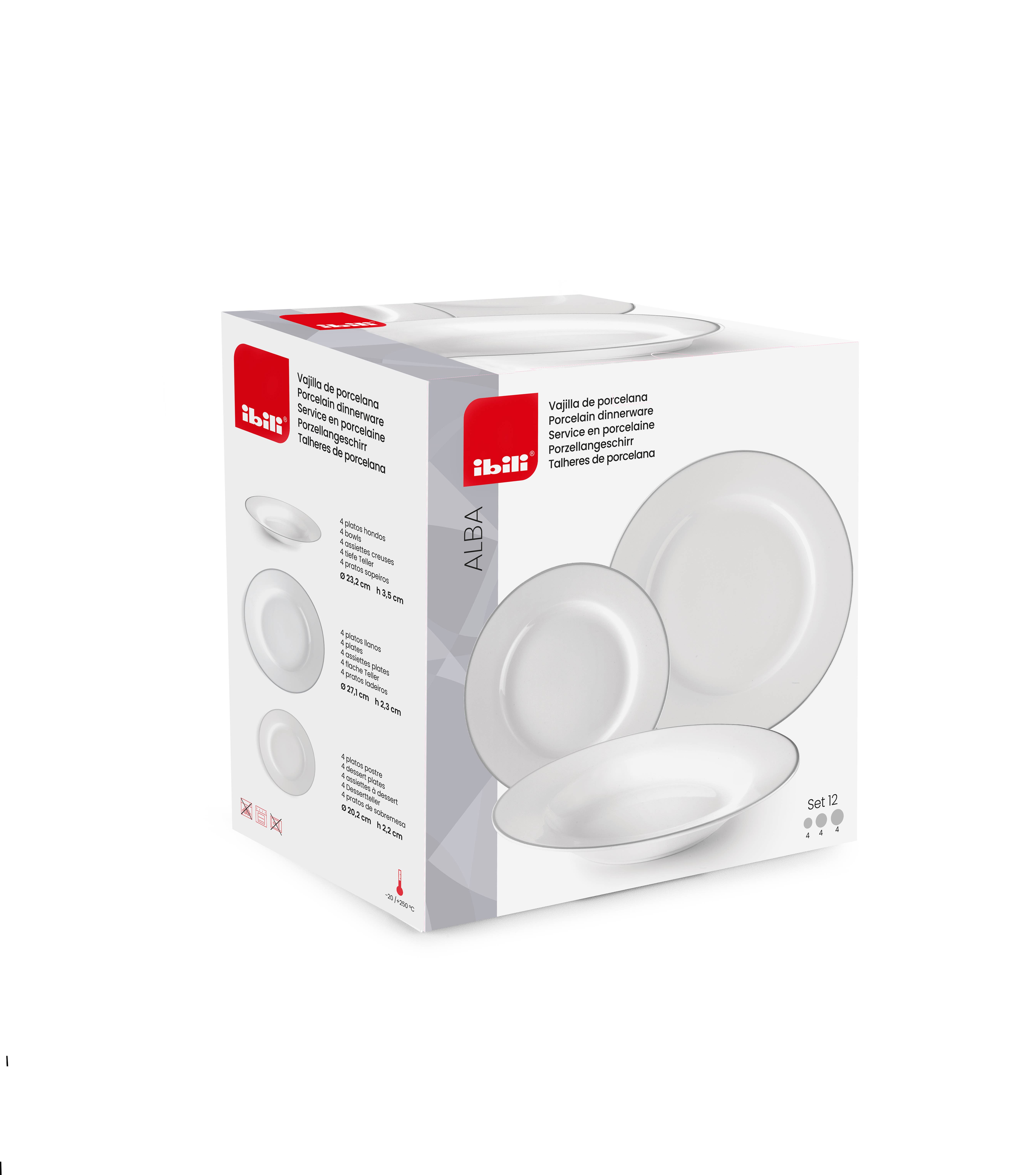 Ibili - Vendita all'ingrosso Servizio da tavola - Set Alba 12 pezzi - Ibili6