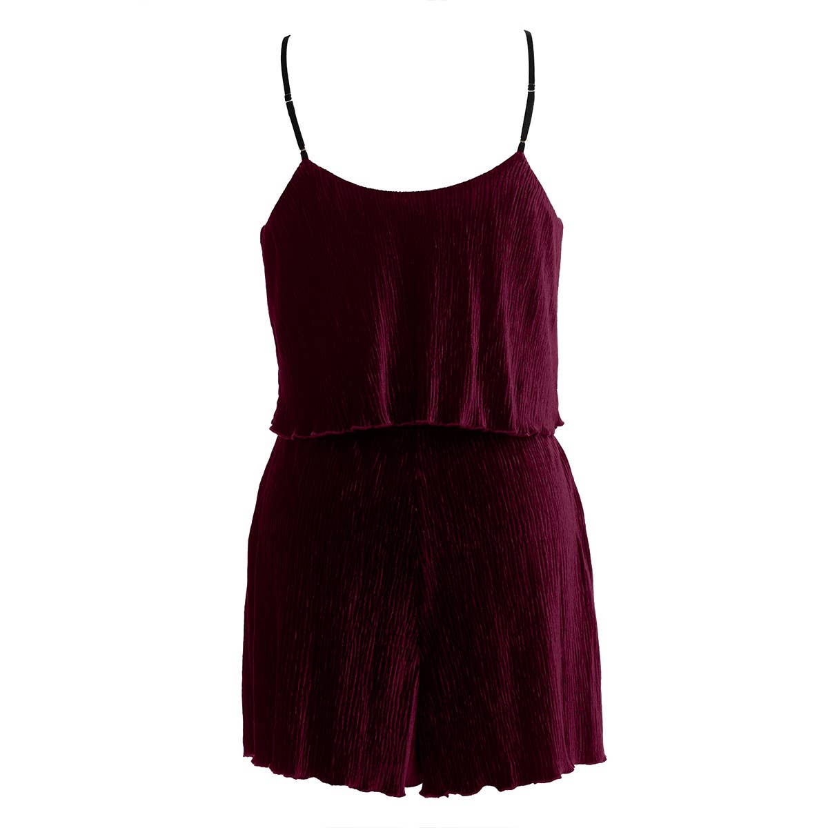 Naked Zebra Rack - Wholesale Romper - Women's - Double Tiered Lettuce Edge Romper5