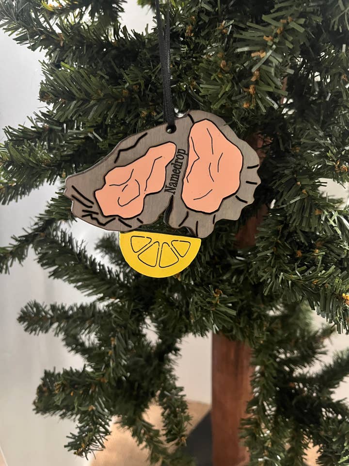 Custom Oyster Ornament for wholesale by Room To Improve